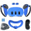 Conjunto de 7 acessórios de silicone com capa protetora para Meta Quest 3 (azul) 1