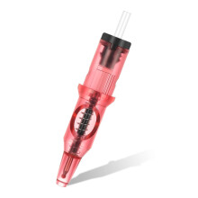 20 peças de cartuchos de molas de aço inoxidável de 0,5 mm para máquina de caneta de tatuagem (vermelho)