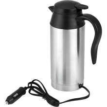 Caneca de café para carro 12/24 V, proteção contra fervura a seco, chaleira de carro de 750 ml (12 V)