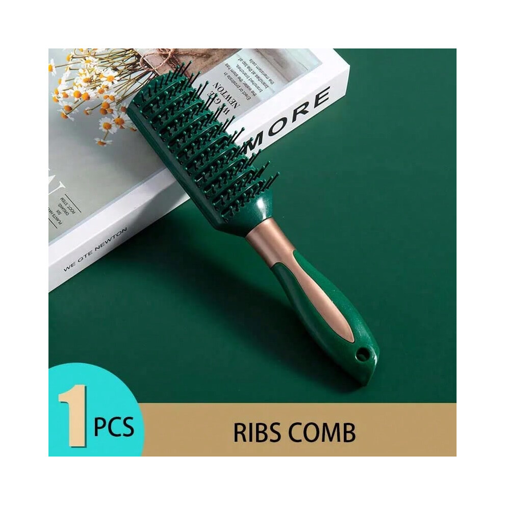 Gaatpot (Ribs Comb) Klina Hair Massage Air Cushion Comb Brush Scalp Hairbrush Detangle Anti Static Salon Spa Hairdressing Styling Tool Oval Round