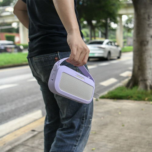 Capa de silicone protetora à prova de choque para Bose SoundLink Flex (roxa) 2