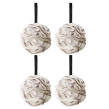4 bolas de banho graduais, bolas de banho para meninas, bolas de banho grandes e macias de alta qualidade para adultos - marrom