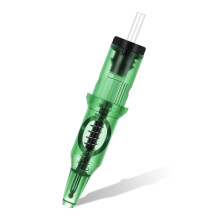 20 peças de cartuchos de molas de aço inoxidável de 0,5 mm para máquina de caneta de tatuagem (verde)