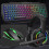 Gaming Keyboard Mouse And Headset Set Pad Rainbow LED USB Bundle PC Laptop 1