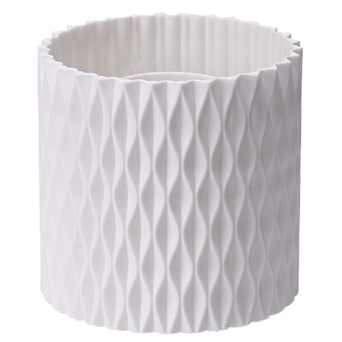 Porta-copos para pincéis de maquiagem e canetas, branco
