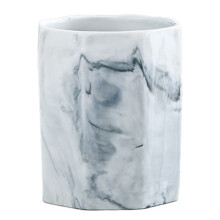 Organizador de mesa de cerâmica durável, suporte para pincéis de maquiagem para escritório - estilo 3