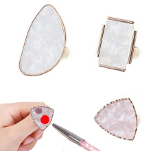 bandejas de desenho para misturar esmalte em gel faça você mesmo, acessório de anel, paleta de cosméticos colorida estilo 3