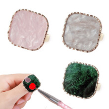 3 bandejas de desenho para misturar esmalte em gel faça você mesmo, acessório de anel, paleta de cosméticos colorida estilo 4