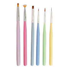 Conjunto de pincéis para nail art, ferramentas para design de nail art, pincel para esmalte, pincel artístico e caneta pontilhadora - estilo 1
