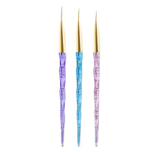 Pincéis para delineador de unhas, ferramentas para design de pintura em gel e canetas para desenho de unhas com listras longas - Estilo 2