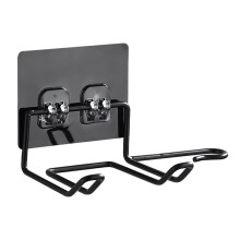 Suporte para secador de cabelo - Suporte de parede para ferramentas de cuidado e modelagem de cabelo - Preto