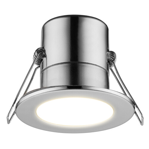 Luceco Luceco Downlight EFTE45PC40/6-01 LED Chrome Effect Neutral White IP65 Pack of 6 2