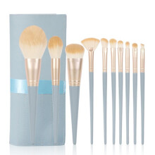 10 pincéis de maquiagem, conjuntos de pincéis de maquiagem para base, corretivo e maquiagem estilo 2