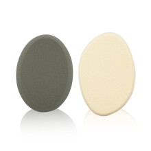2 peças esponja de maquiagem oval Puff Air Cushion Puff Beauty Foundation Sponge estilo úmido e seco 3
