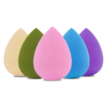 Conjunto de 5 esponjas de maquiagem, esponja de beleza para espalhar base, esponjas de maquiagem multicoloridas - Estilo 1