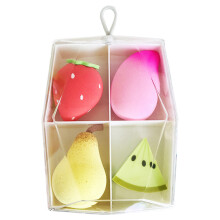 Conjunto de 4 esponjas de maquiagem, ovos de beleza para meninas, disponíveis para uso úmido e seco - Estilo 2