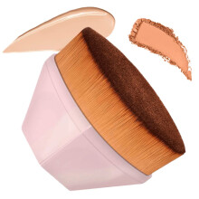 Pincel de base em formato de pétala, pincel de maquiagem para base, pincel de maquiagem multifuncional - rosa