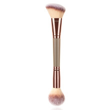 Pincel de maquiagem para base, pincéis de maquiagem com ponta dupla, cosméticos em creme corretivo, pincel para blush