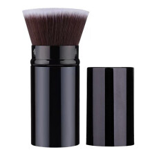 Pincéis de maquiagem retráteis para base, pincel de viagem com cabeça plana, pincel de base portátil com capa - Estilo 3