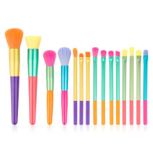 conjunto de pincéis de maquiagem, conjunto de pincéis de maquiagem coloridos, base, blush, corretivos, sombra, pincéis de maquiagem - estilo 1