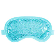 Máscara de Gelo Refrescante para os Olhos, Reutilizável, com Forro de Pelúcia para Alívio do Inchaço, Enxaqueca e Estresse - Azul-Céu
