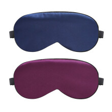 Máscara de imitação de seda, sombreamento duplo, proteção para os olhos, máscara de dormir, máscara com fivela ajustável - estilo 4