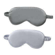 Máscara de olhos dupla face de seda sintética, elástica para o almoço, máscara de olhos com proteção para dormir - estilo 3