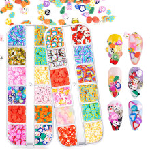 24 Grades de Páscoa Nail Art Glitter Lantejoulas, Páscoa 3D Nail Art Decalques Suprimentos para Nail Art Formas Mistas-Style1