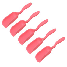 Mini colher de solo para jardim, mini vaso portátil para paisagismo, cultivo de flores, ferramentas de jardinagem - rosa