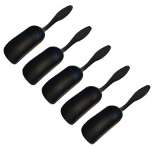 Mini colher de solo para jardim, mini vaso portátil para paisagismo, cultivo de flores em vasos, ferramentas de jardinagem - Preto