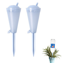 Pacote com 2 gotejadores automáticos para irrigação de plantas, sistema automático de irrigação para férias, azul