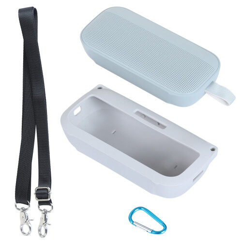 Stoßfeste Silikonhülle für Bose SoundLink Flex (Hellgrau) 2