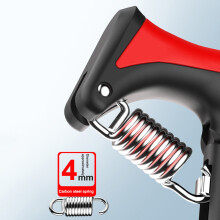 10–100 kg Unterarm-Handtrainer mit Zähler, Digitalanzeige, einstellbarem Widerstand (rot)