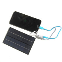 5Pcs 5W 5V Tragbare Solar Panel Polysilizium USB Solarzelle Panel für Outdoor Camping