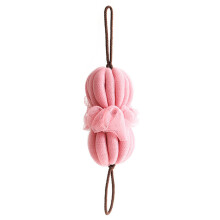 Badeblumen-Rückentuch, Badeball, Peeling-Badetuch für Erwachsene, Schaumbad-Rückenstreifen, Schaumbad-Blumenball, Rosa