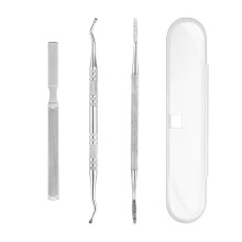Werkzeug-Set für eingewachsene Zehennägel, Zehennagelfeile und -heber, Pediküre-Werkzeugset, Nagelreiniger-Werkzeuge – Stil 1