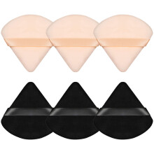 6 Stück Puderquaste, dreieckig, Make-up-Schwamm für losen Puder, Beauty-Schwamm, Puderquaste, Make-up-Tool, Style4