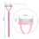 Wimpernkamm, Wimperntrenner mit Kammabdeckung, Beauty-Tools, Rosa 2