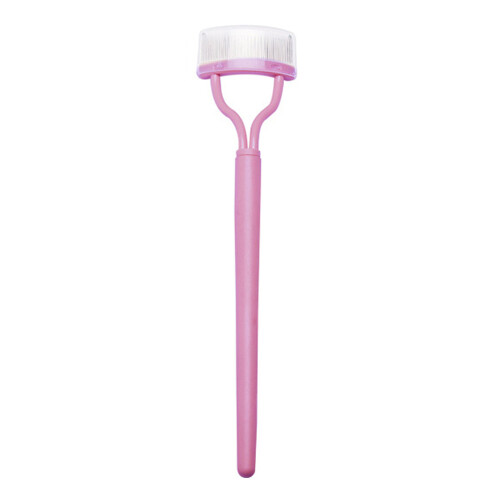 Wimpernkamm, Wimperntrenner mit Kammabdeckung, Beauty-Tools, Rosa