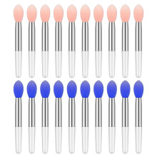 20 Stück Silikon-Lippenpinsel für Lippenstifte, Lipgloss, Lippenbalsam oder andere cremige Make-up-Produkte – Stil 2