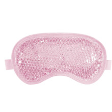 Kühlende Eisgel-Augenmaske, wiederverwendbare Augenmasken mit Plüschrücken für Schwellungen, Migräne, Stressabbau, Pink