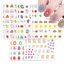10 Stück leuchtende Nagelaufkleber für Kinder und Mädchen, leuchtende selbstklebende Oster-Nageldekorationen – Stil 4
