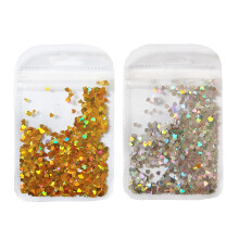 2 Beutel Herz-Nagelkunst-Aufkleber, Herz-Nagel-Glitzerflocken, glänzende Pailletten für DIY-Nagelkunst-Dekorationen, Stil 1