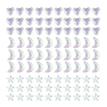 90 Stück Nail Art Aurora-Strasssteine in mehreren Formen, gemischte Nagelkristalle, zum Basteln, glänzend, DIY-Nagelkunst-Design, Stil 4