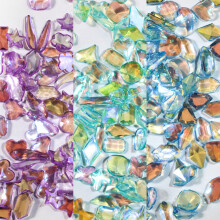 3D-Nagelkunst, Aurora-Strass, mehrere Formen, gemischte Nagelkristalle, Basteln, glänzende Nagelkunst-Dekoration, DIY-Nagelkunst-Design, Set 3
