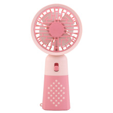 Tragbarer süßer Mini-Ventilator - Wiederaufladbarer Büro-Desktop-Geschenkventilator - Kreativer kleiner Handventilator - Rosa
