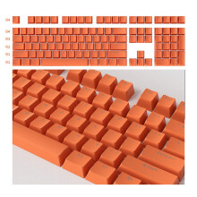 104 stuks universele mechanische toetsenbordtoetsenset met pc-backclit-toetsen (oranje)