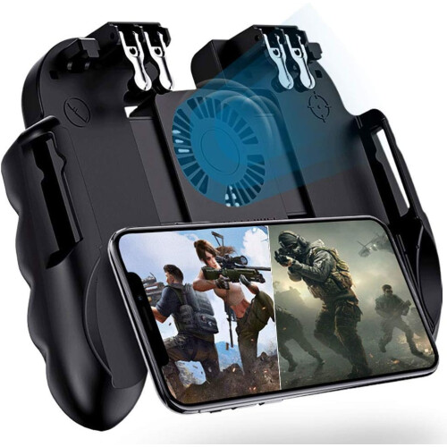 6-vingers mobiele gaming-koelgamepad voor PUBG-controllerjoystick (M11)