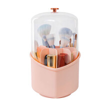 Make-up opbergdoos van acryl met deksel, stofdicht, grote opbergemmer voor make-upkwasten - Stijl 2