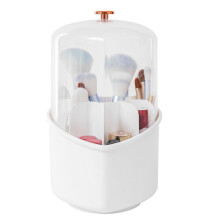 Make-up opbergdoos van acryl met deksel, stofdicht, grote opbergdoos voor make-upkwasten in de stijl van 1